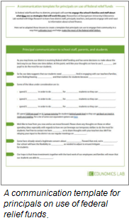 Communication template for principals.